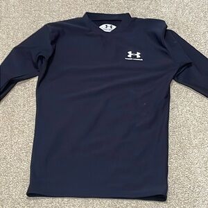 Under Armour Thick Atheletic Size Large Black Long Sleeve